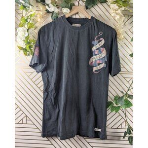 PIKWAKWAD Men's Distressed LA Dodgers T Shirt Size Large